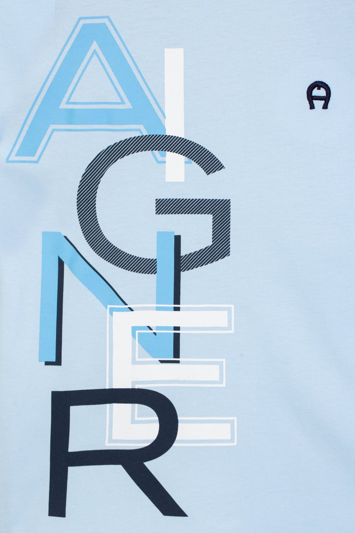 AIGNERJersey Logo Print T-Shirt4062176853145SAVANNA