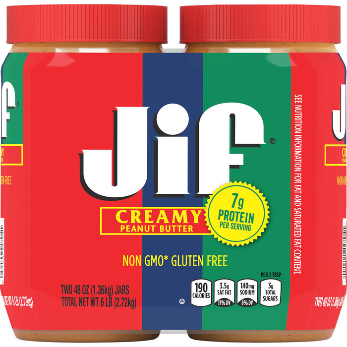 Jif Creamy Peanut Butter (48 oz., 2 pk.)