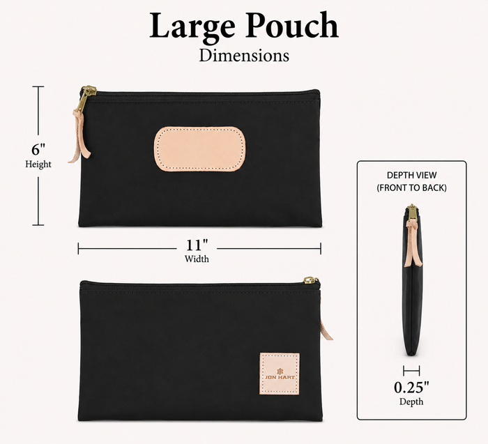 Jon Hart Large Pouch -Red