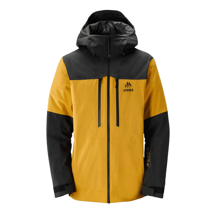 Jones Men's Mtn Surf Recycled Jacket 2024 Sunrise Gold/Stealth Black