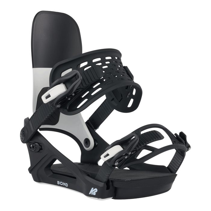 K2 Men's Bond Snowboard Bindings 2024 Black/White