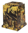 Large 225 Cubic Inch Windsor Elite Gold Cultured Marble Cremation Urn For Ash