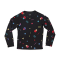 Le Bent Kids Confetti Midweight Raglan Top 2025 Black - Comor - Go Play Outside