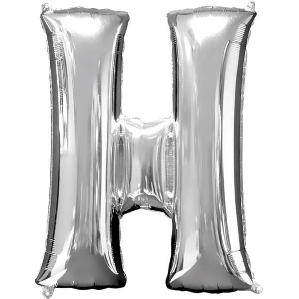 Letter H Silver 40in – 1 piece