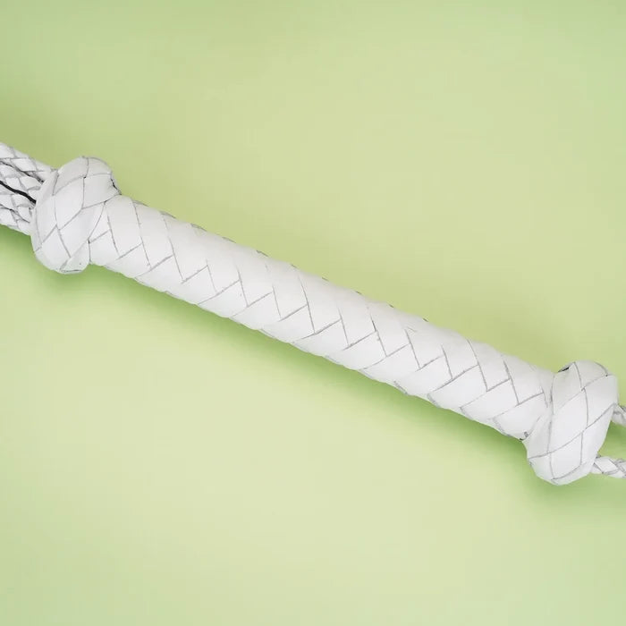 Fuji White Collection Braided Cat O’ Nine Tails Flogger