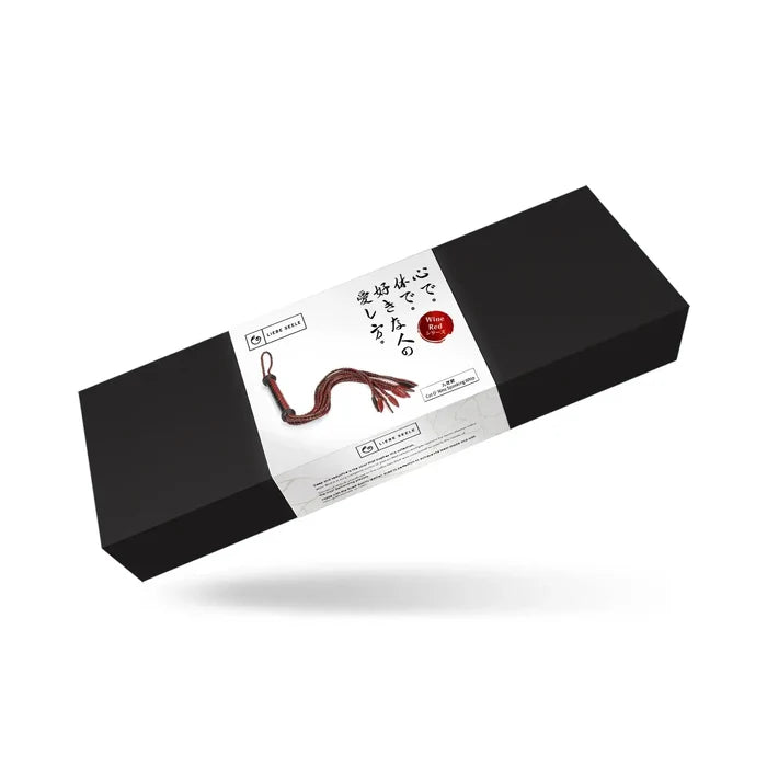 Wine Red Collection Leather Cat O’ Nine Tails Flogger - Burgundy
