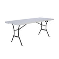 Lifetime 6' Fold-in-Half Light Commercial Grade Table, White Granite