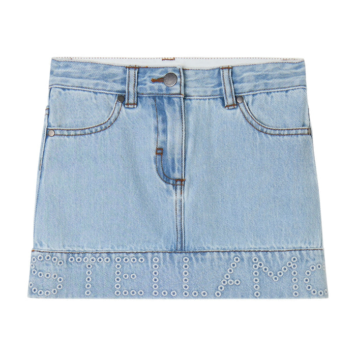 Stella McCartneyLogo Denim Mini Skirt8059774255040SAVANNA