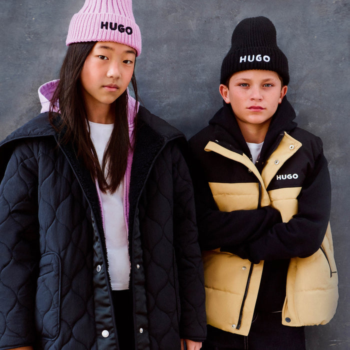 HUGOLogo Embroidered Beanie3617165609985SAVANNA