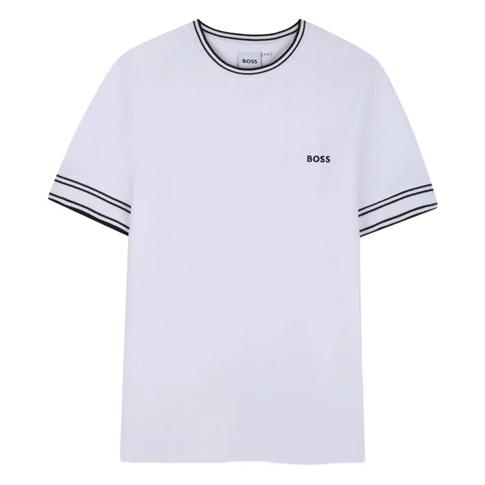 BossLogo Embroidered Striped T-Shirt3617165994555SAVANNA