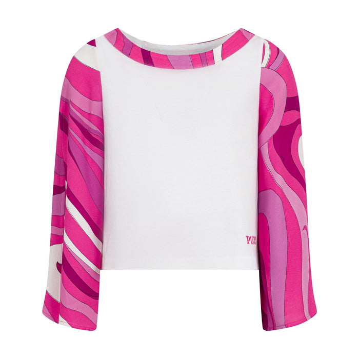 Emilio PucciLogo Iride Sleeves T-Shirt8059774195001SAVANNA