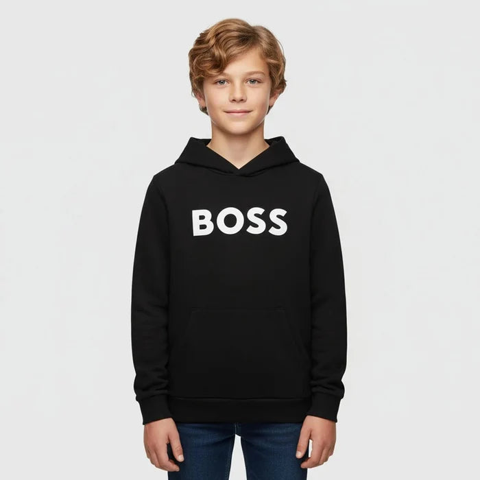 BossLogo Print Hoodie3617165585173SAVANNA