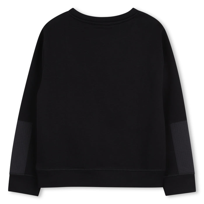 HUGOLogo Print Panelled Sweatshirt3617165766565SAVANNA