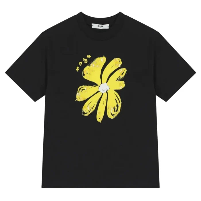 MSGMLogo Printed Abstract T-Shirt8051883432213SAVANNA