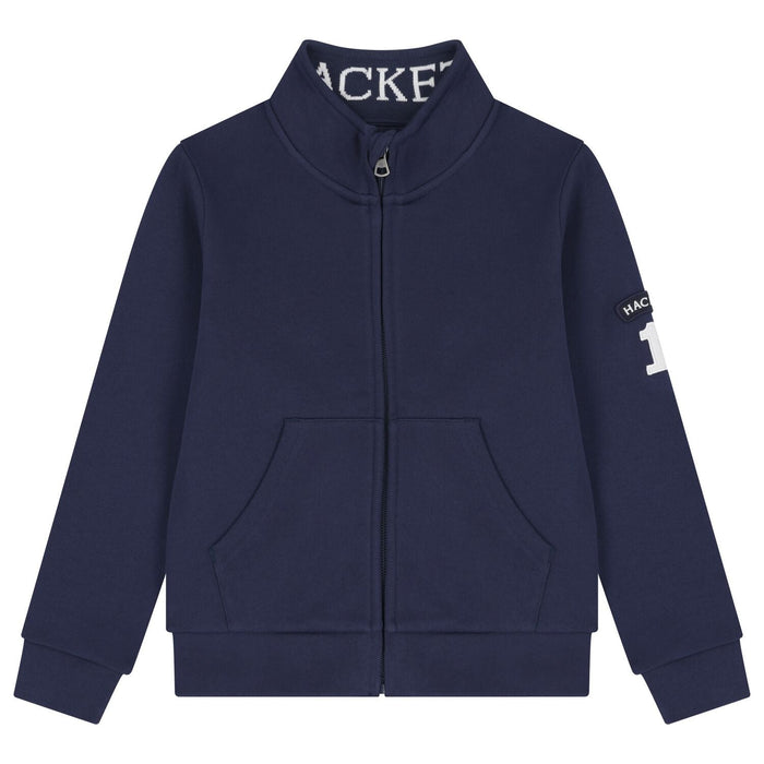 Hackett LondonLogo Zip Up Sweater5063261881875SAVANNA