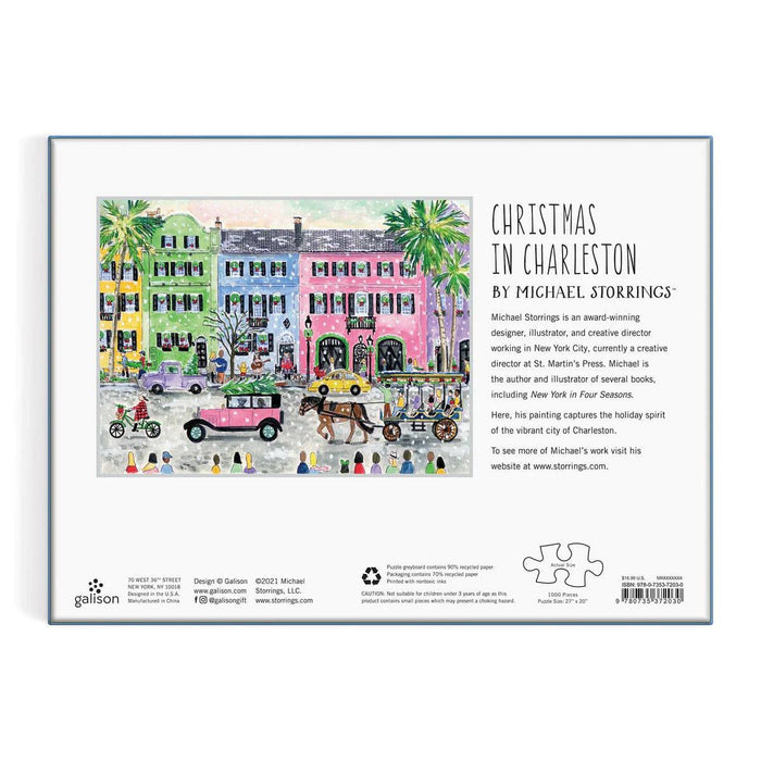 Michael Storrings - Christmas in Charleston 1000 Piece Puzzle - Findlay Rowe Designs
