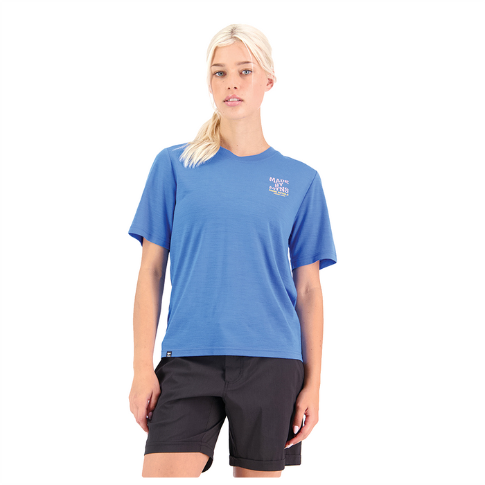 Mons Royale Women's Icon Relaxed T Shirt 2024 Pop Blue
