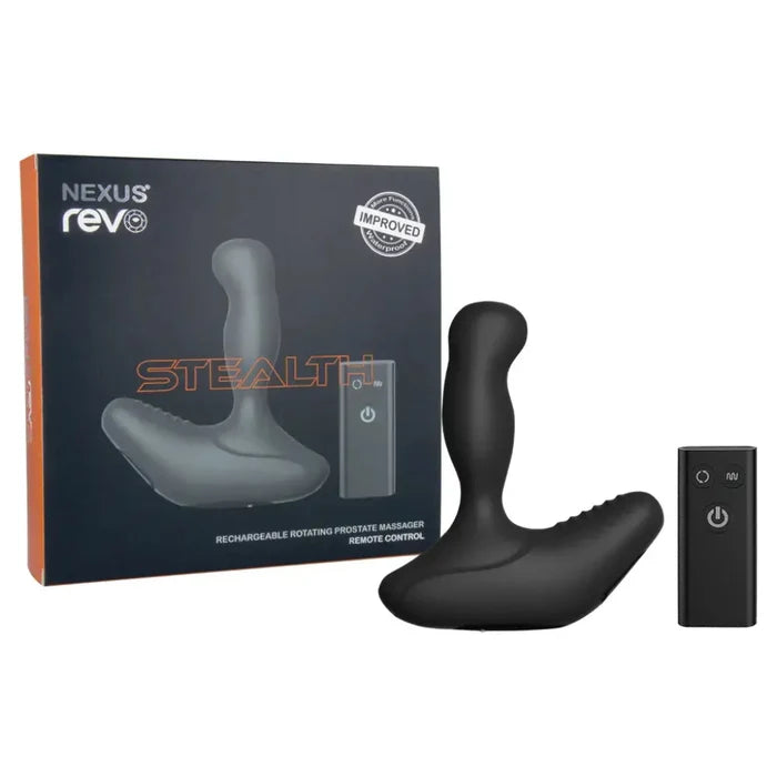 Nexus® Revo Stealth Remote Control Rotating Prostate Massager - Black - Anal Probe