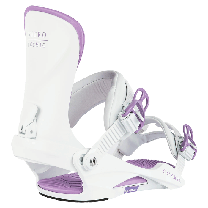 Nitro Women's Cosmic Snowboard Bindings 2024 White Lavender