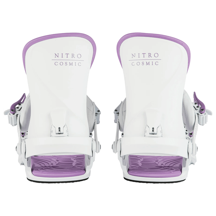 Nitro Women's Cosmic Snowboard Bindings 2024 White Lavender