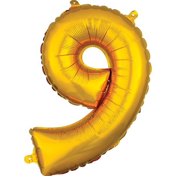 Number 9 Gold 40in – 1 piece
