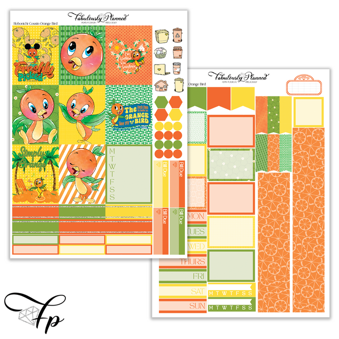 Orange Bird - Hobonichi Cousin Kit