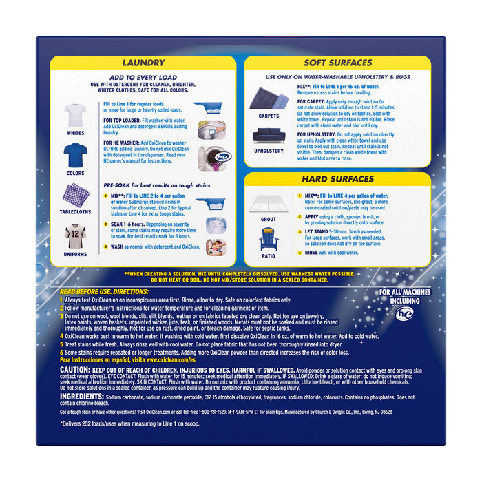 OxiClean Max Efficiency Stain Remover (252 loads)