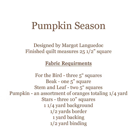 Pattern - Pumpkin Season