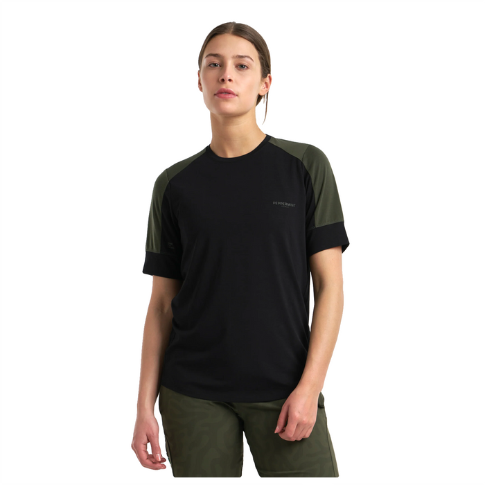 Peppermint Women's Peak Short Sleeve Jersey Black