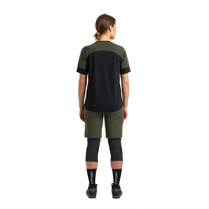 Peppermint Women's Peak Short Sleeve Jersey Black
