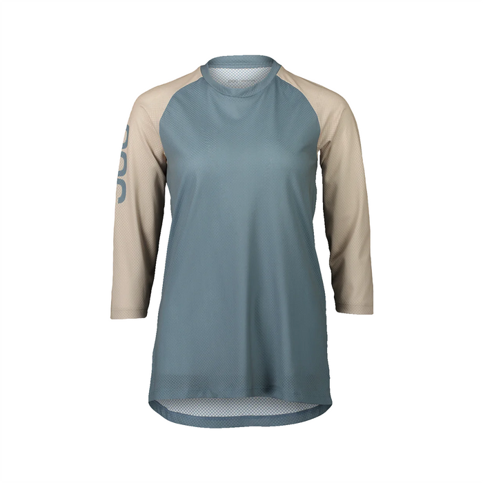 POC Women's MTB Pure 3/4 Jersey 2024 Calcite Blue/Light Sandstone Beige