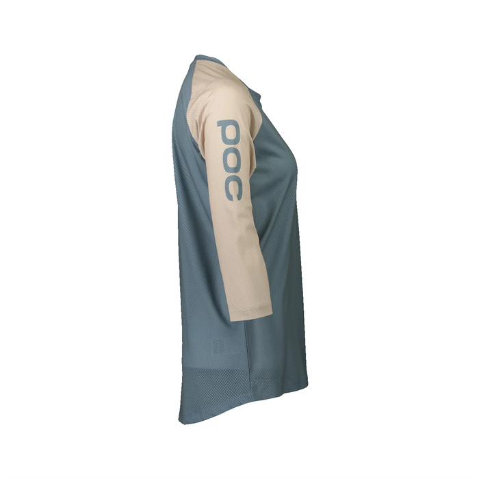 POC Women's MTB Pure 3/4 Jersey 2024 Calcite Blue/Light Sandstone Beige