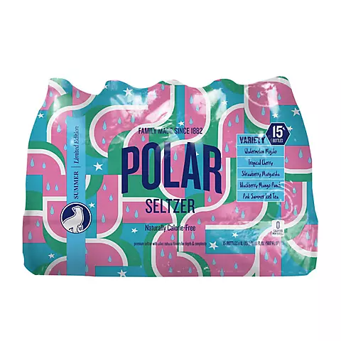 Polar Seltzer Variety Pack, 15 pk./1L