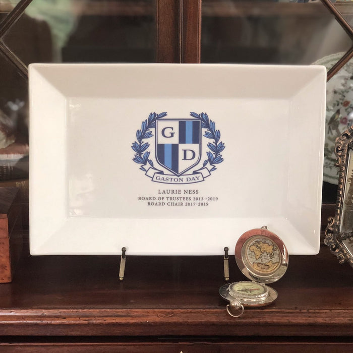 Porcelain Personalized Rectangular Platter