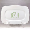 Porcelain Rectangular Scrolled Platter
