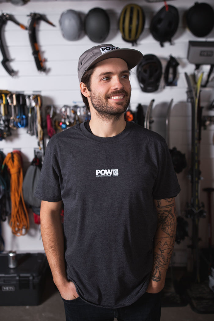 POW Canada Logo T-Shirt Charcoal - Comor - Go Play Outside
