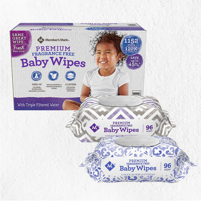 Premium Fragrance Free Baby Wipes (1152 ct.)