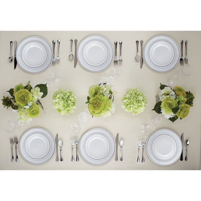 Premium Silver-Look Cutlery Combo (180 ct.)