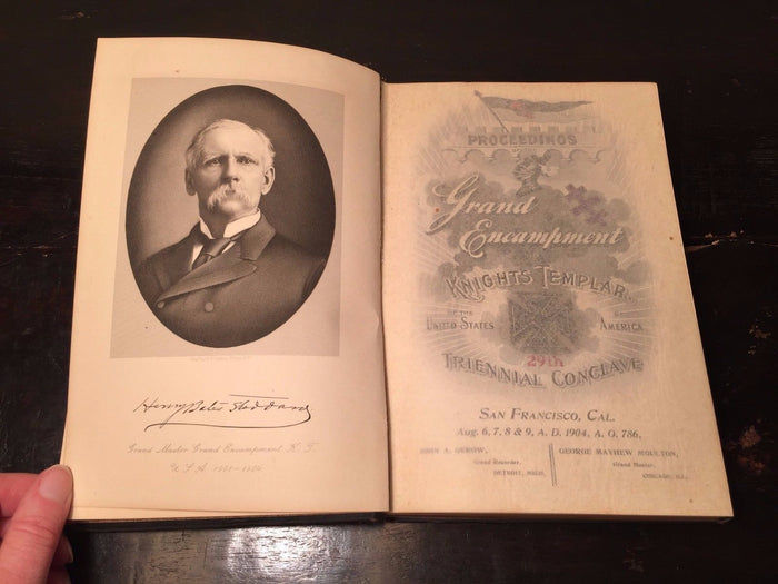 PROCEEDINGS OF THE GRAND ENCAMPMENT KNIGHTS TEMPLAR 29th TRIENNIAL CONCLAVE 1904