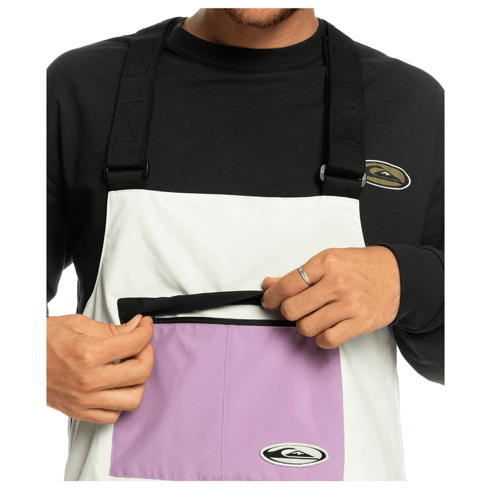 Quiksilver Men's Fly High Bib Pant 2024 Nimbus Cloud