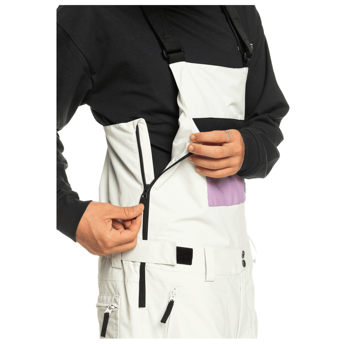 Quiksilver Men's Fly High Bib Pant 2024 Nimbus Cloud