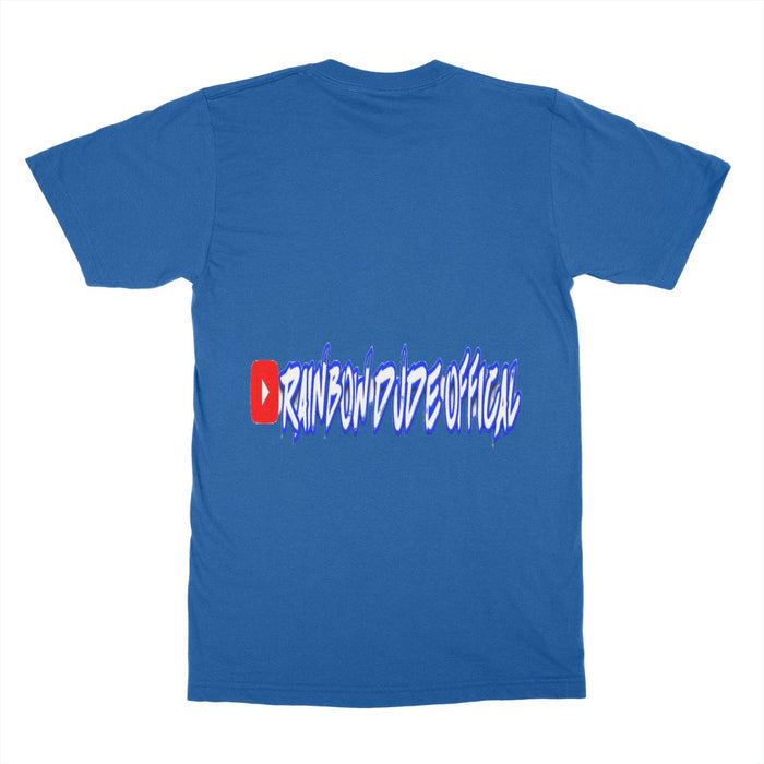 Rainbow Dude  Gildan Ultra Cotton Adult T-Shirt (Blue)