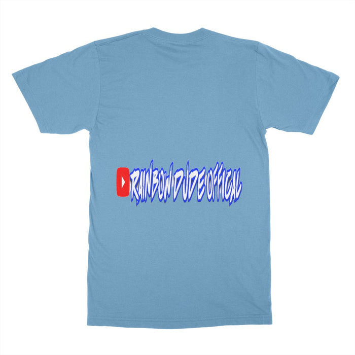 Rainbow Dude  Gildan Ultra Cotton Adult T-Shirt (Blue)