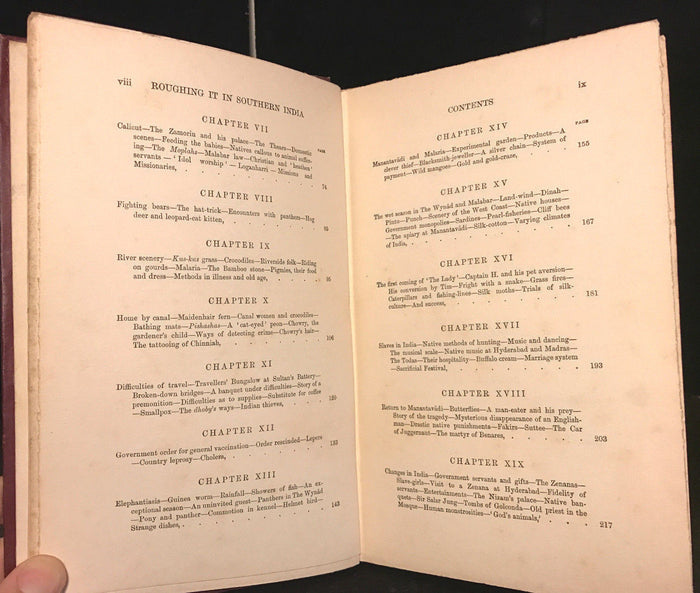 ROUGHING IT IN SOUTHERN INDIA, Mrs. M.A. Handley 1st/1st 1911 India, Illustrated