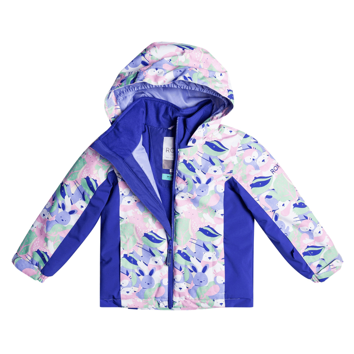 Roxy Kids Snowy Tale Jacket 2024 Bright White Mountains Locals