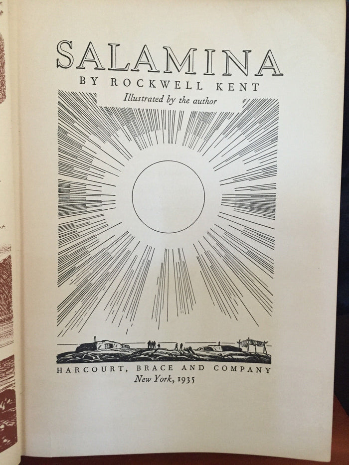 SALAMINA by ROCKWELL KENT, Stated 1st / 1st 1935, ILLUSTRATED