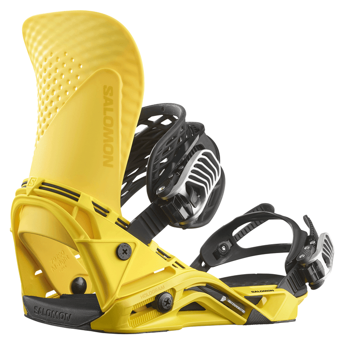 Salomon Hologram Snowboard Bindings 2024 Vibrant Yellow