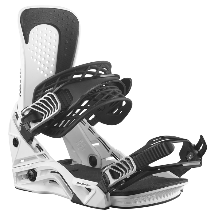 Salomon Hologram Snowboard Bindings 2026 White - Comor - Go Play Outside