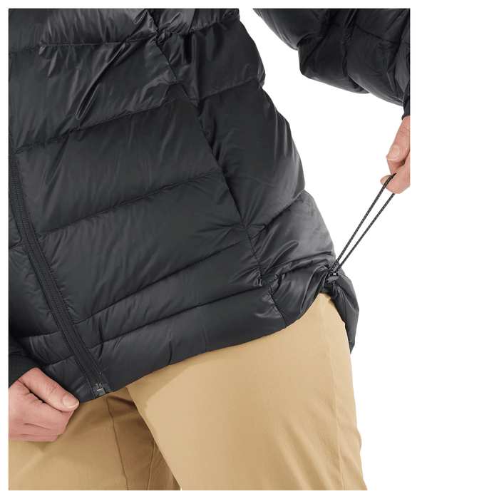 Salomon Women's Elixir Ultra Down Parka Jacket 2024 Deep Black - Comor - Go Play Outside