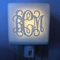 Sand Carved Monogram Night Light